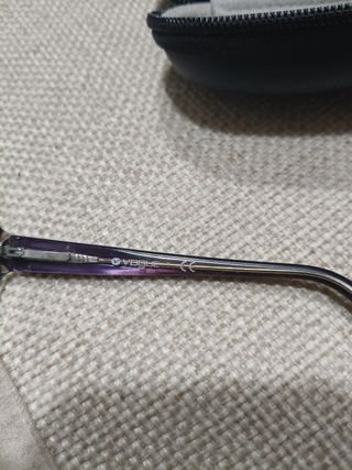 Occhiali da vista con riflessi azzurro viola