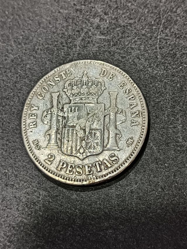 Moneda 2 pesetas 1882