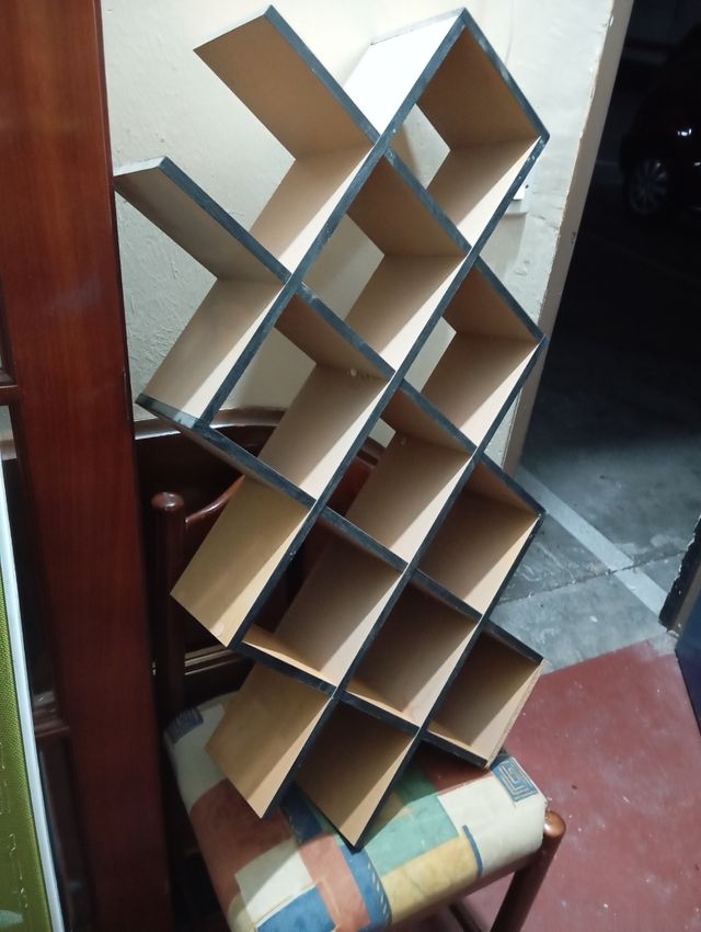 Estantería cubos - Madera - Negra/Marrón