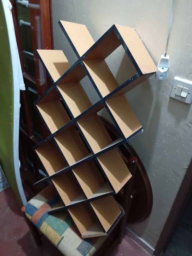 Estantería cubos - Madera - Negra/Marrón