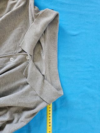 Polo manga larga Tex Talla Especial 5XL 72x84 Gris