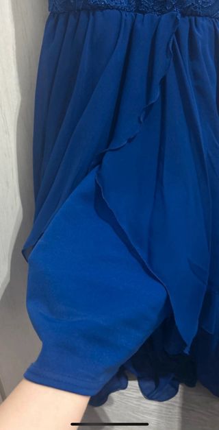 Vestido azul fiesta - Talla XS