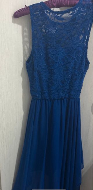 Vestido azul fiesta - Talla XS
