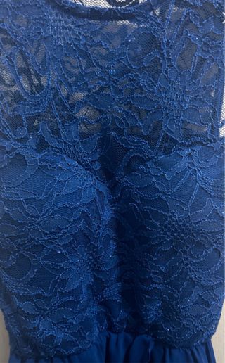 Vestido azul fiesta - Talla XS