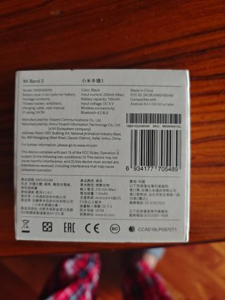 Xiaomi Mi Band 3 - Smartband negra