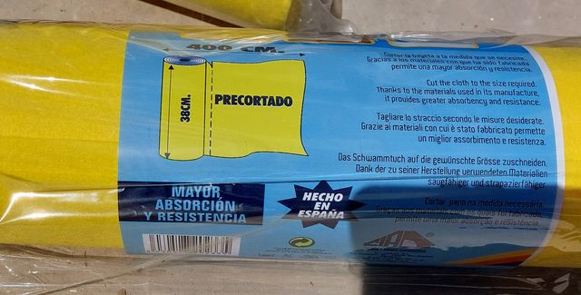 PACK 6 rollos bayeta amarilla a PRECIO SALDO
