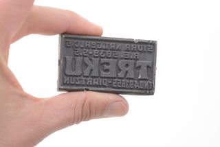 Antiguo troquel de bebida Treku