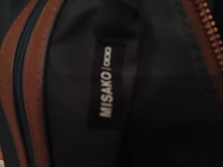 Bolso bandolera marrón multicolor