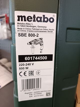 Metabo taladro perc. SBE 800-2