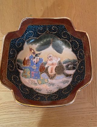 Ciotola vintage in Ceramica Cinese Decorata
