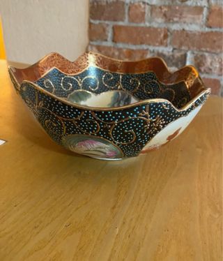 Ciotola vintage in Ceramica Cinese Decorata