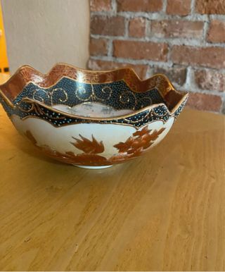 Ciotola vintage in Ceramica Cinese Decorata