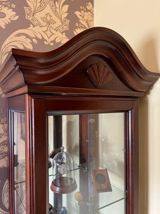 Vitrina madera caoba - Mueble vitrina