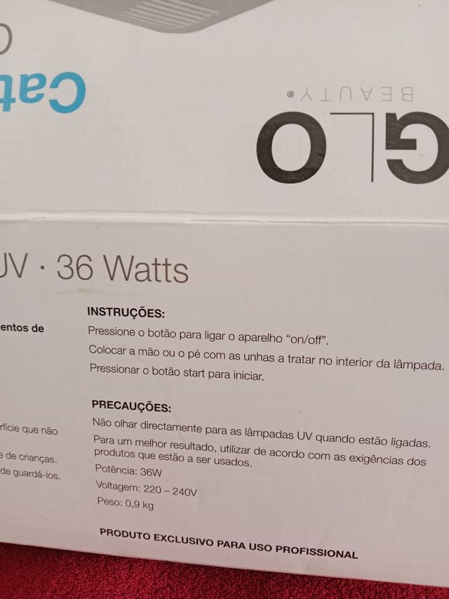 Glo Beauty - Lámpara UV 36W uñas gel