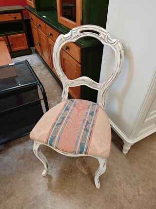 Silla vintage blanca