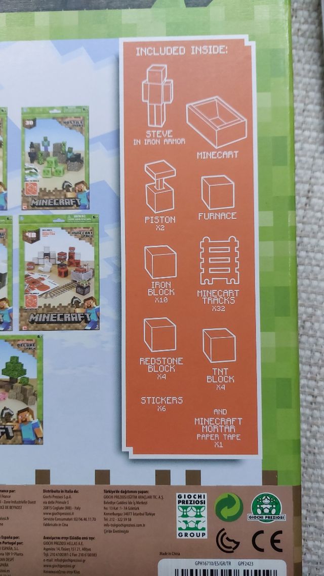 Juego Minecraft Minecard Pack