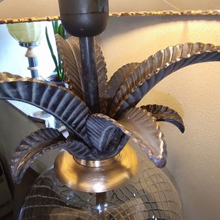 Candeeiro em latão 60 cm altura