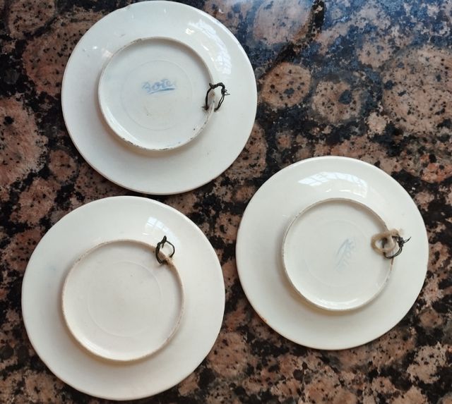 3 Platos miniatura vintage