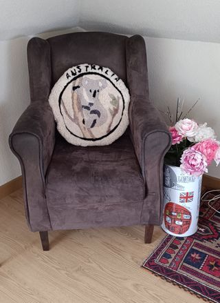 2 Sillónes de salon color  Gris en muy buen estado