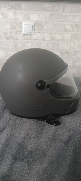 Casco moto LEM mate gris