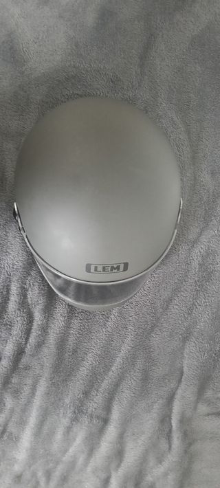 Casco moto LEM mate gris