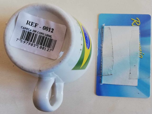 Tazzina (coffee cup) con bandiera e scritta BRASIL