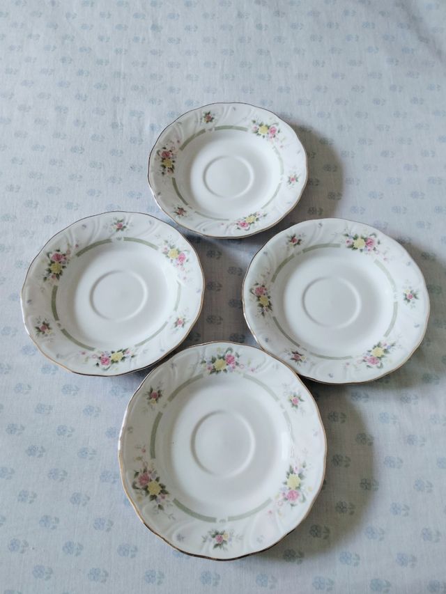 Juego de café - 4 tazas porcelana