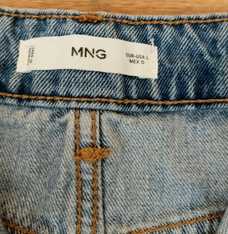 MANGO. Falda denim larga T.L Medidas