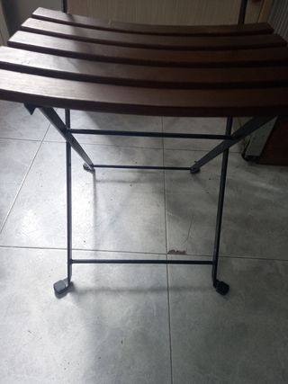 Sillas plegables jardín - metal y madera,6 unidad
