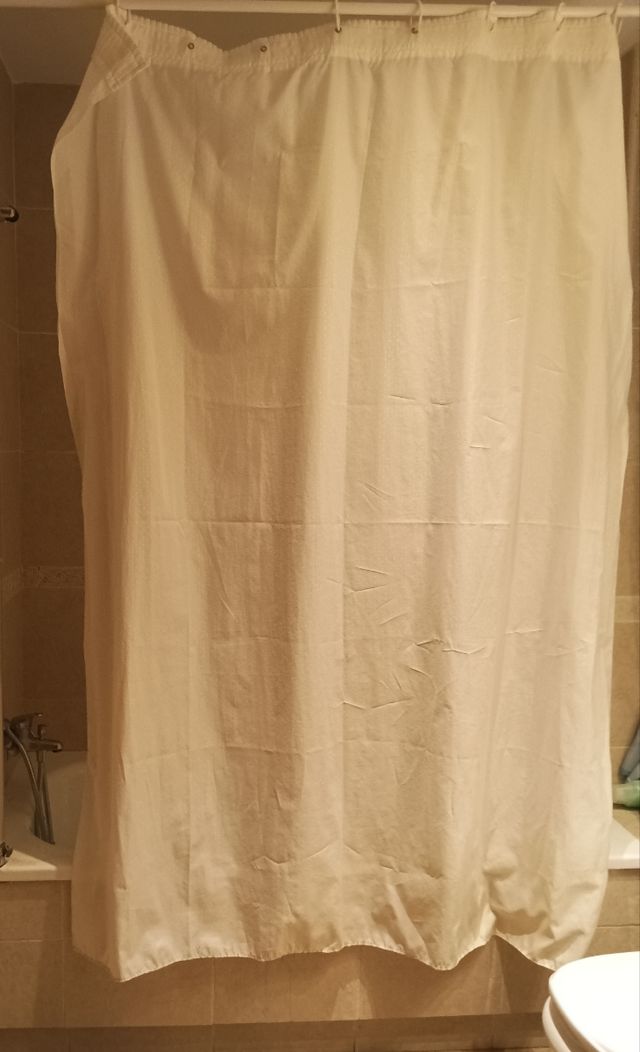 Cortina ducha blanca - Baño