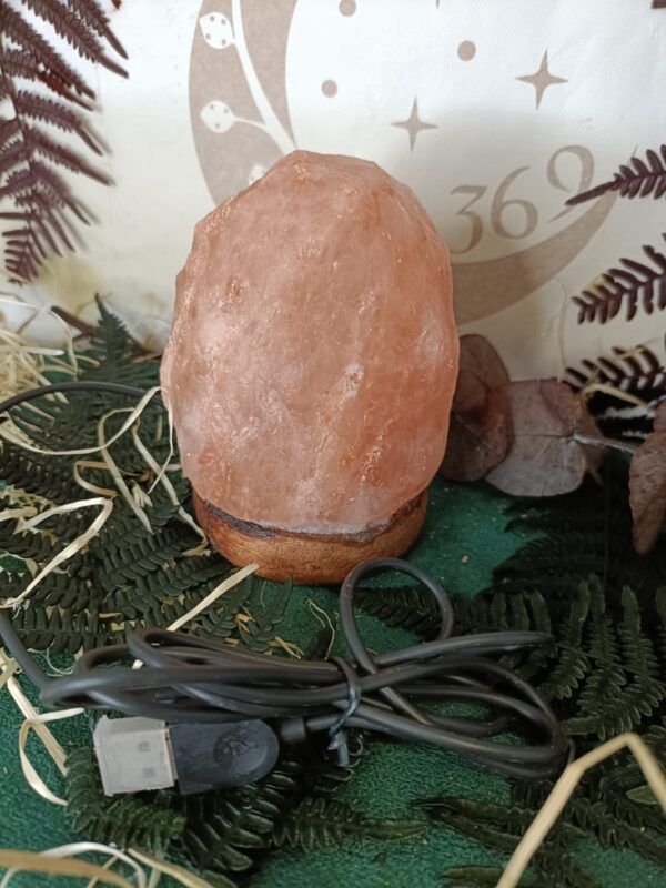 Lámpara de Sal Rosa Natural del Himalaya USB