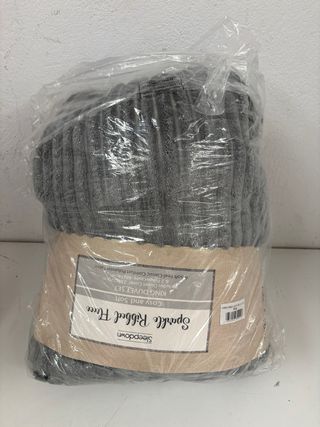 Juego de Funda de edredón Forro Polar Color Gris