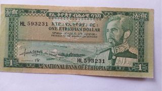 1 Banconote Etiopia 1 Dollaro