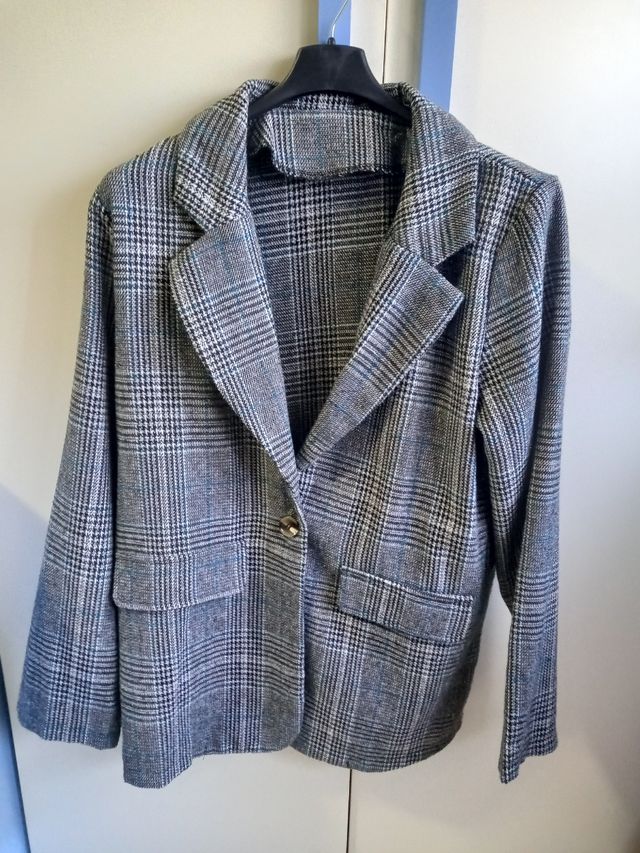 Giacca elegante uomo quadretti taglia L