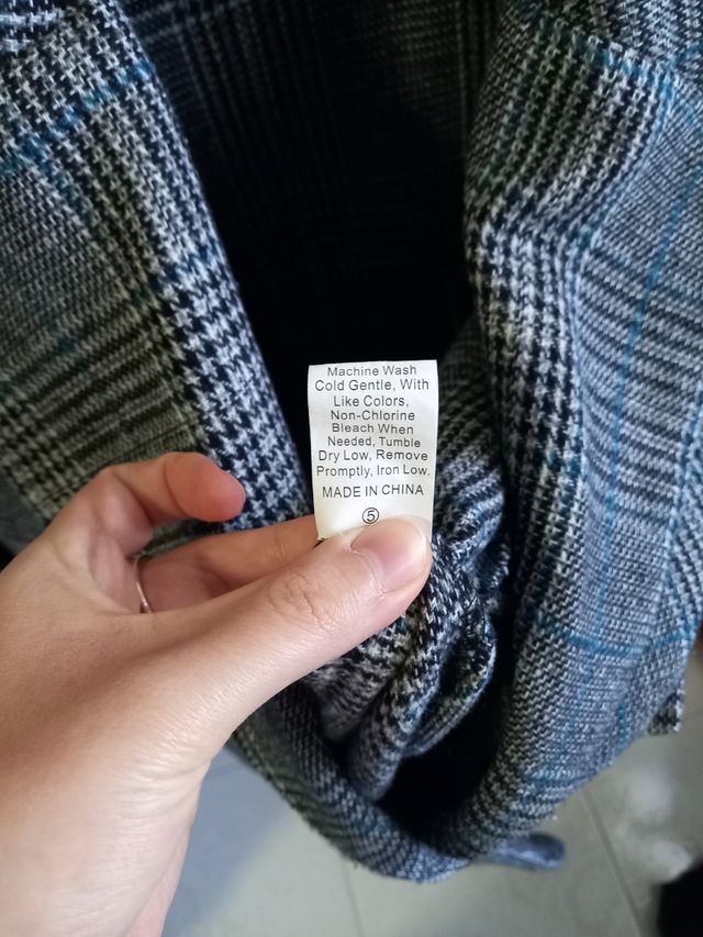 Giacca elegante uomo quadretti taglia L