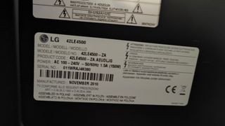 Televisión LG full hd 42