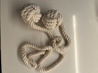 4 Tiradores de cortina algodón