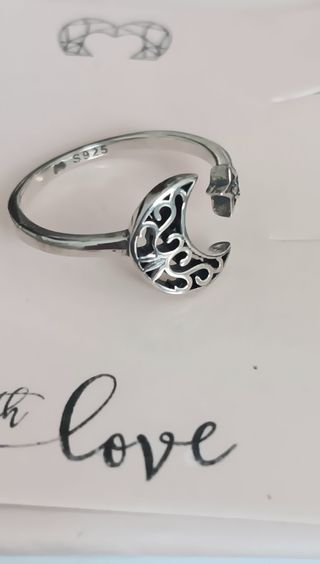 Anillo Luna Étnica plata 925