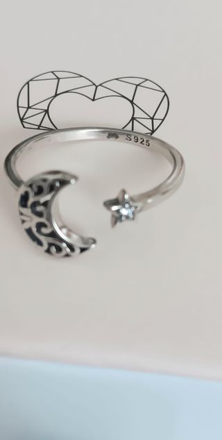Anillo Luna Étnica plata 925