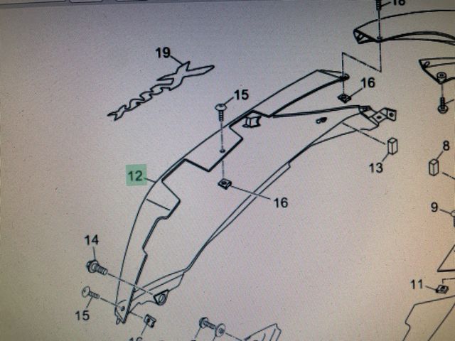 Cacha der. Yamaha Xmax 125/250 (10-13)