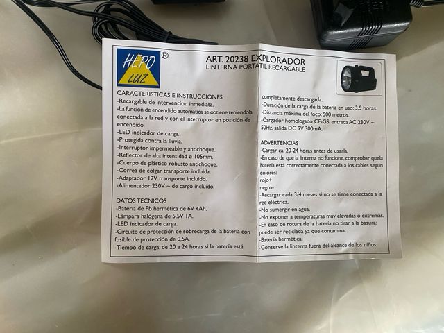 Linterna Recargable Explorador - Hero Luz