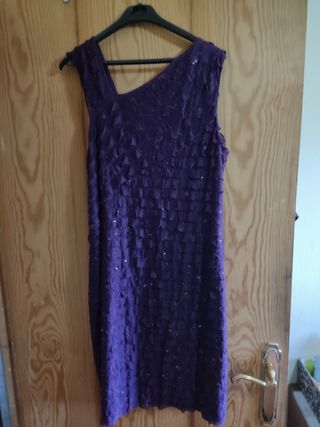Vestido fiesta morado 