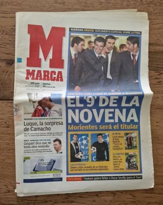 Periódico Celebración 9 Champions Real Madrid