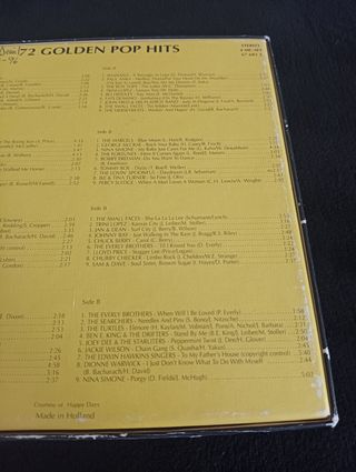 72 GOLDEN POP HITS CASSETTES x4