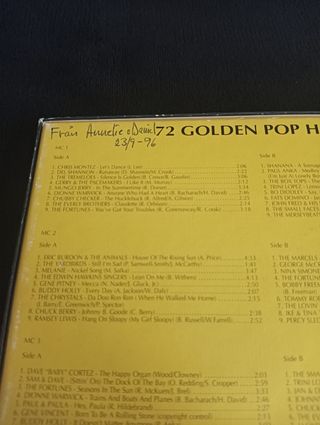 72 GOLDEN POP HITS CASSETTES x4