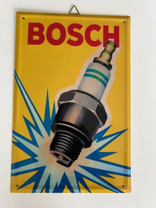 Targa pubblicitaria Bosch vintage