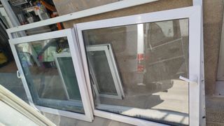 VENTANA 2 PTAS CORRED.PVC CRISTAL CLIMALIT 240*120