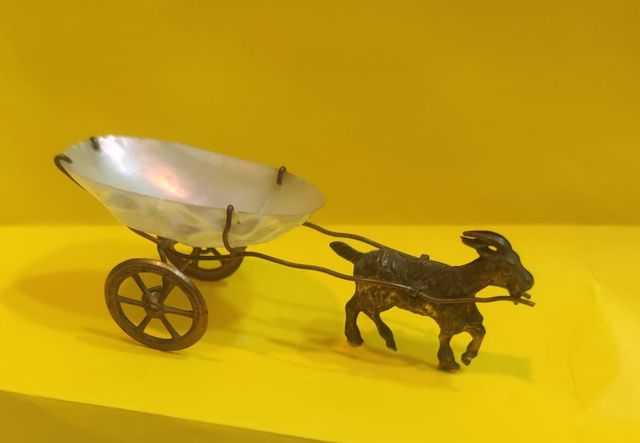 ALFILETERO SALERO FINAL S.XIX NACAR Y COBRE