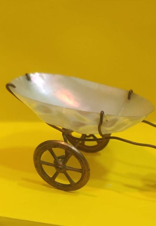 ALFILETERO SALERO FINAL S.XIX NACAR Y COBRE