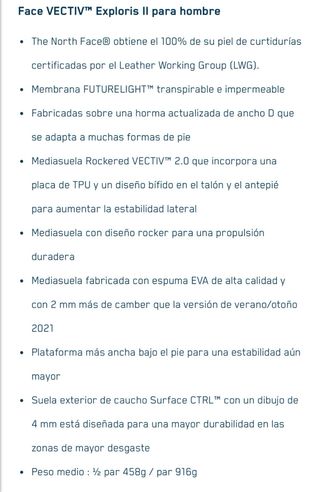 Botas The North Face Vectiv Exploris 2 Mid Futurelight azul negro